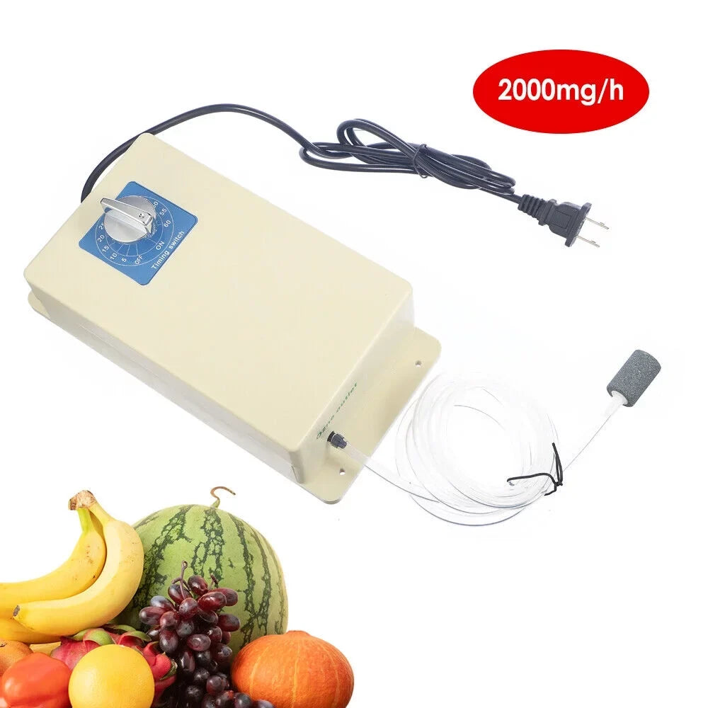 2000mg/h Ozone Generator Machine Air moisture Sterilizer Purifier + Time Swithch