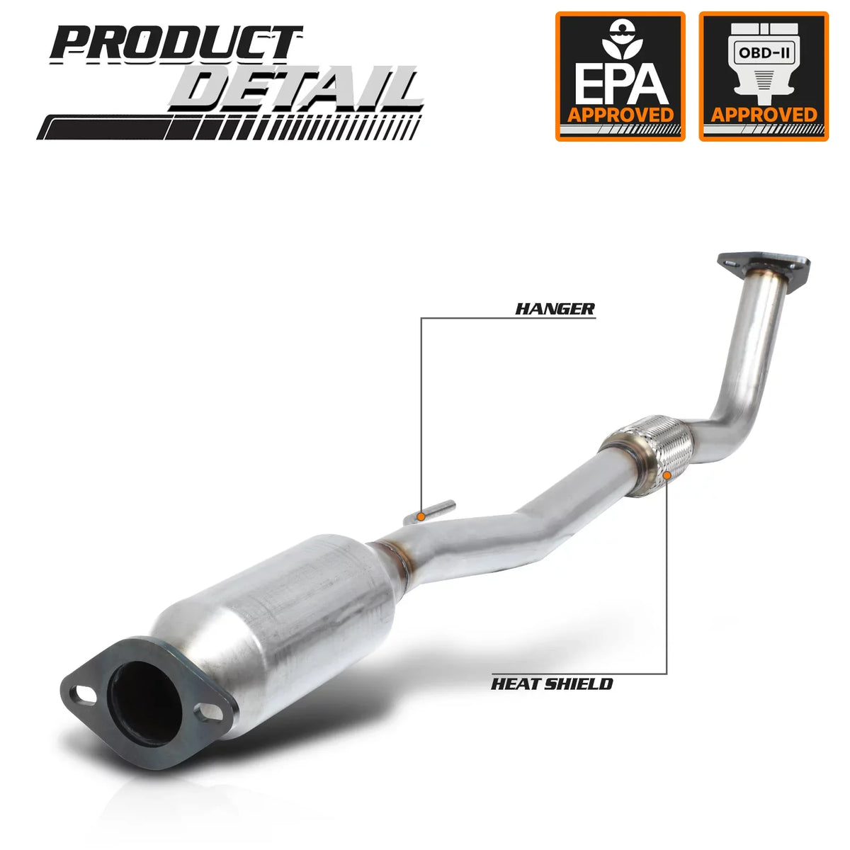 M-AUTO For 1997 1998 1999 2000 2001  Camry/Solara 2.2 I4 Catalytic Converter Exhaust Down Pipe