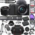 ZV-E1 Mirrorless Camera +  FE 28-60mm f/4-5.6 Lens + 500mm f/8 Focus Lenses + 2X 64GB Memory + Case + Tripod & More (25pc Bundle)