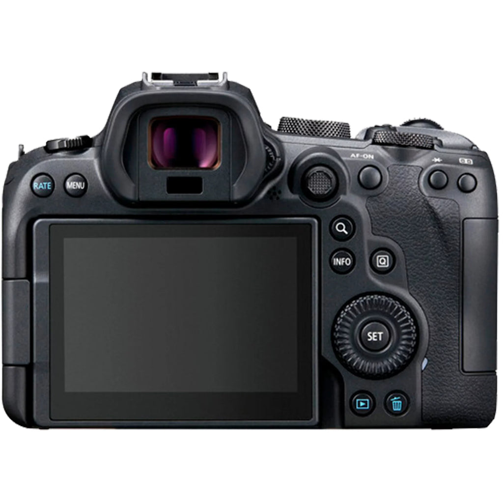 EOS R6 Mirrorless Digital Camera (Body Only) with EF Mount Adapter + 64GB SanDisk + Case + ZeeTech Accessory