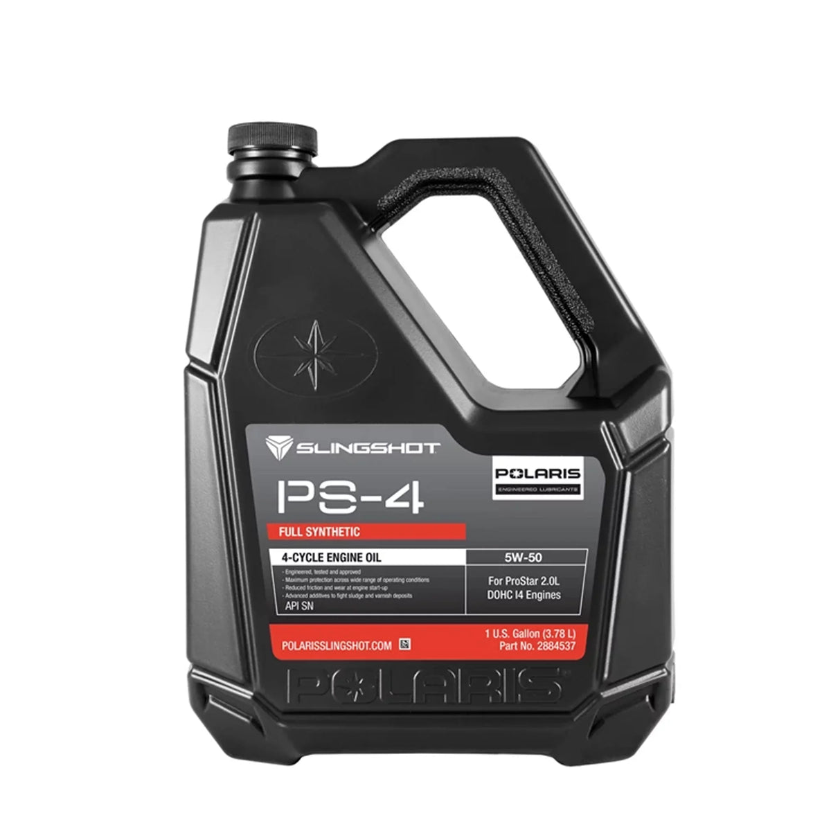 Polaris 2884537 PS-4 5W-50 Full Synthetic Oil 1 Gallon Genuine OEM Slingshot 4-Cycle