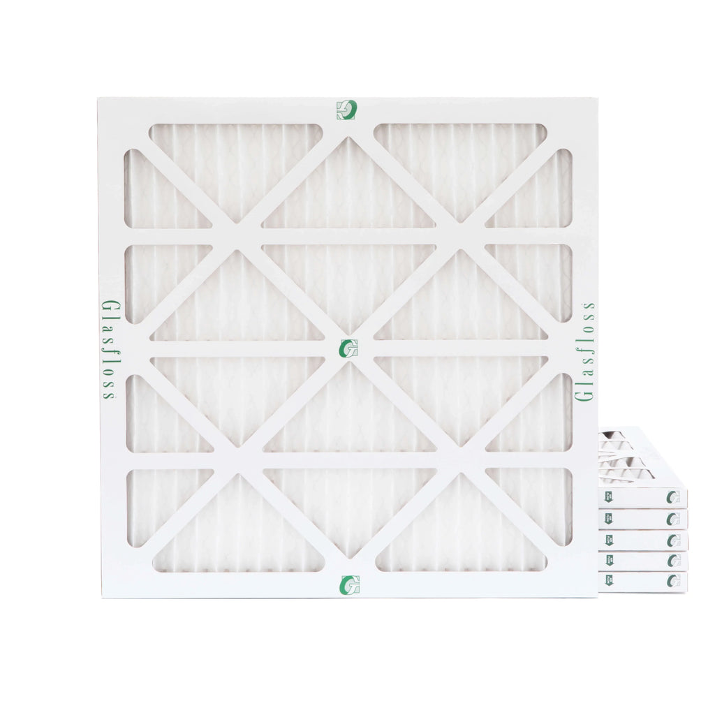 6 Pack. 14x14x1 MERV 13 Pleated AC Furnace Air Filters by Glasfloss Industries