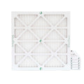 6 Pack. 14x14x1 MERV 13 Pleated AC Furnace Air Filters by Glasfloss Industries