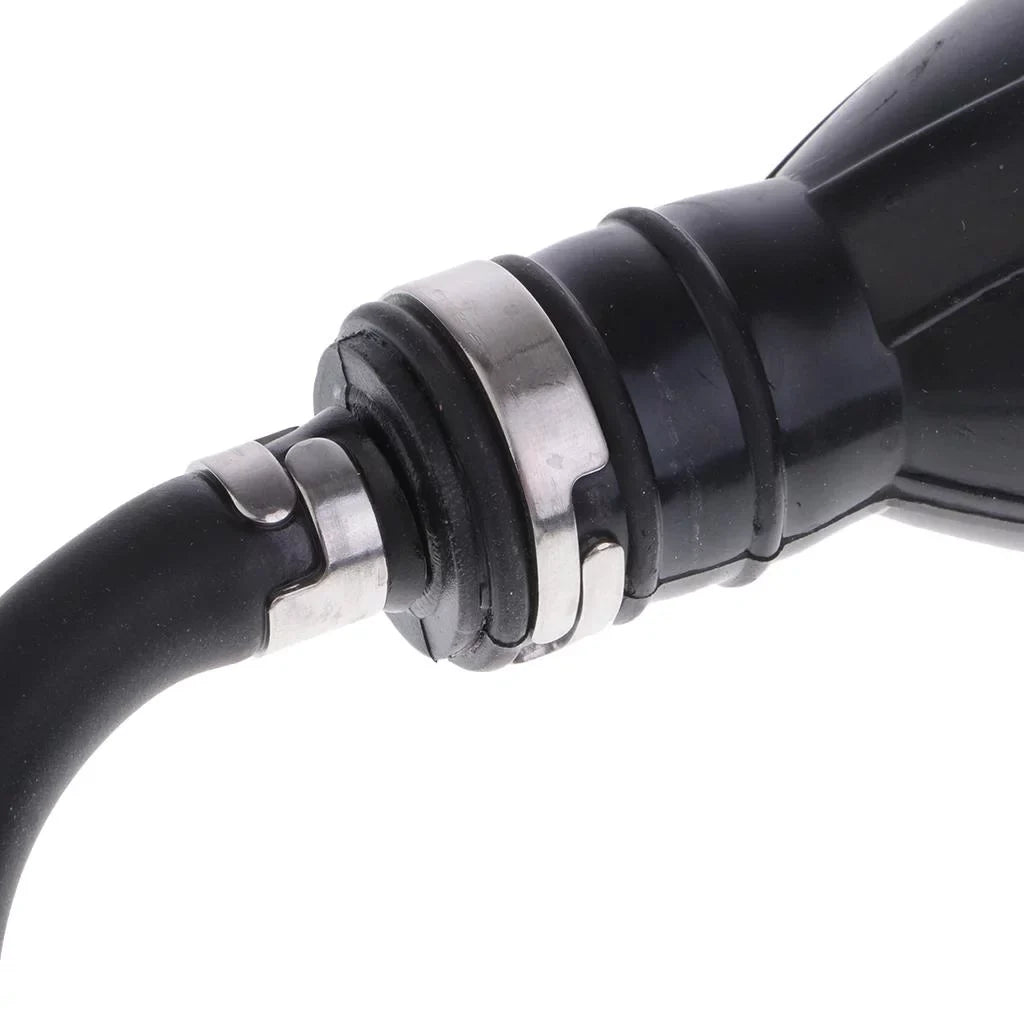 ship Motor Fuel Line Hose with Connector And Primer Bulb Outboard Motors - Black, 6.5x11mm