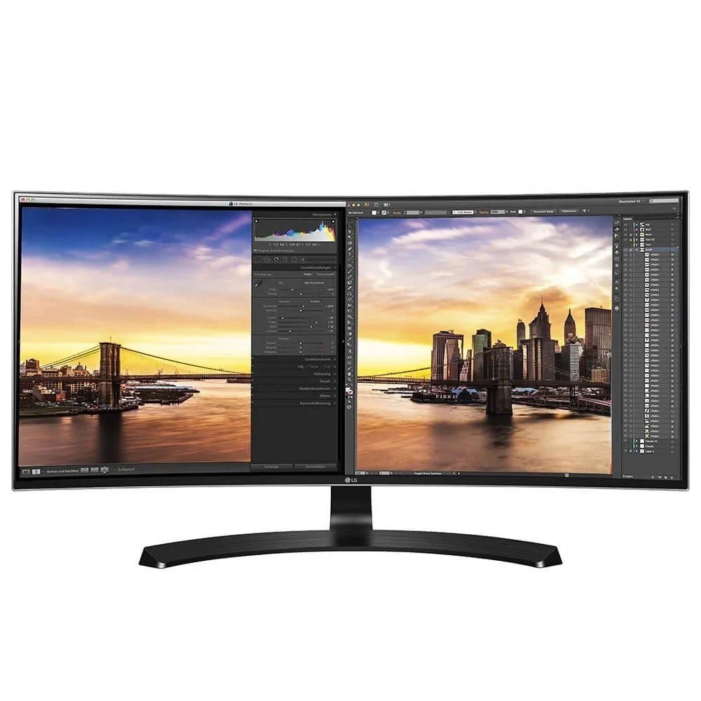 Refurbished 34"  34UC88 Curved Monitor Dual HDMI 3440x1440 Ultrawide 21:9 LED IPS LCD