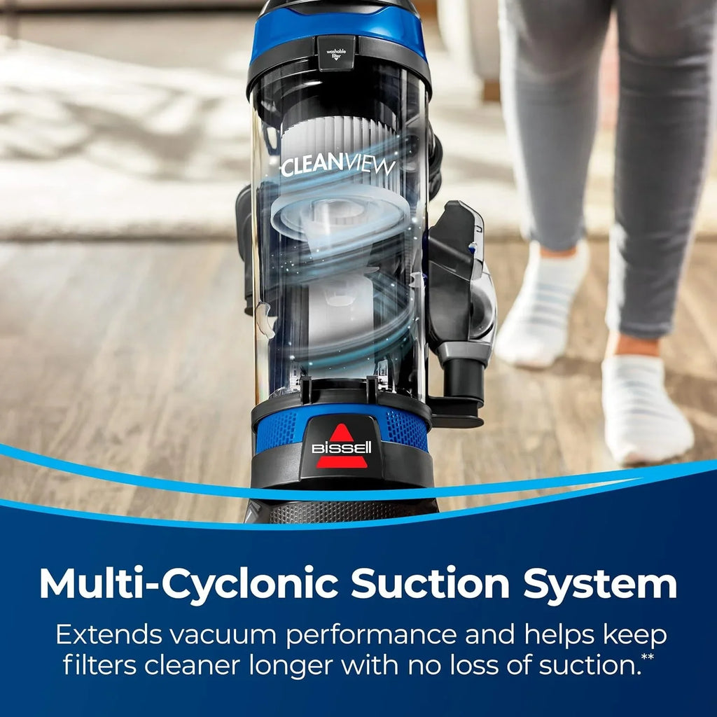 BISSELL CleanView Upright Bagless Vacuum Cleaner with Active Wand, 3536 (Black/Cobalt Blue)