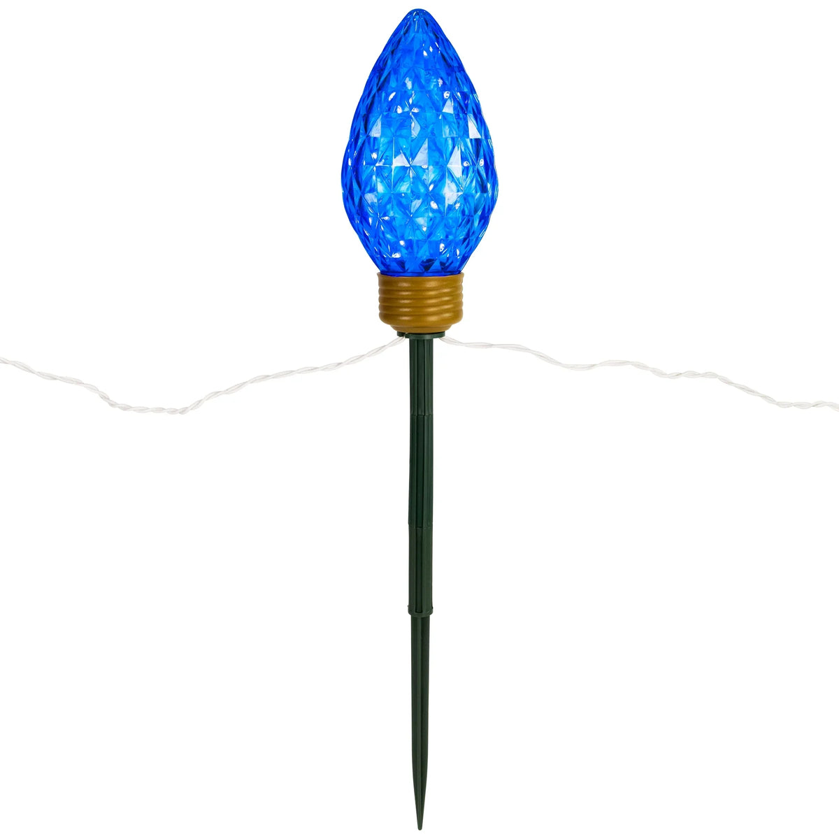 Northlight 3ct LED Lighted Multi-Color C9 Christmas Pathway Marker Lawn Stakes - 3 ft