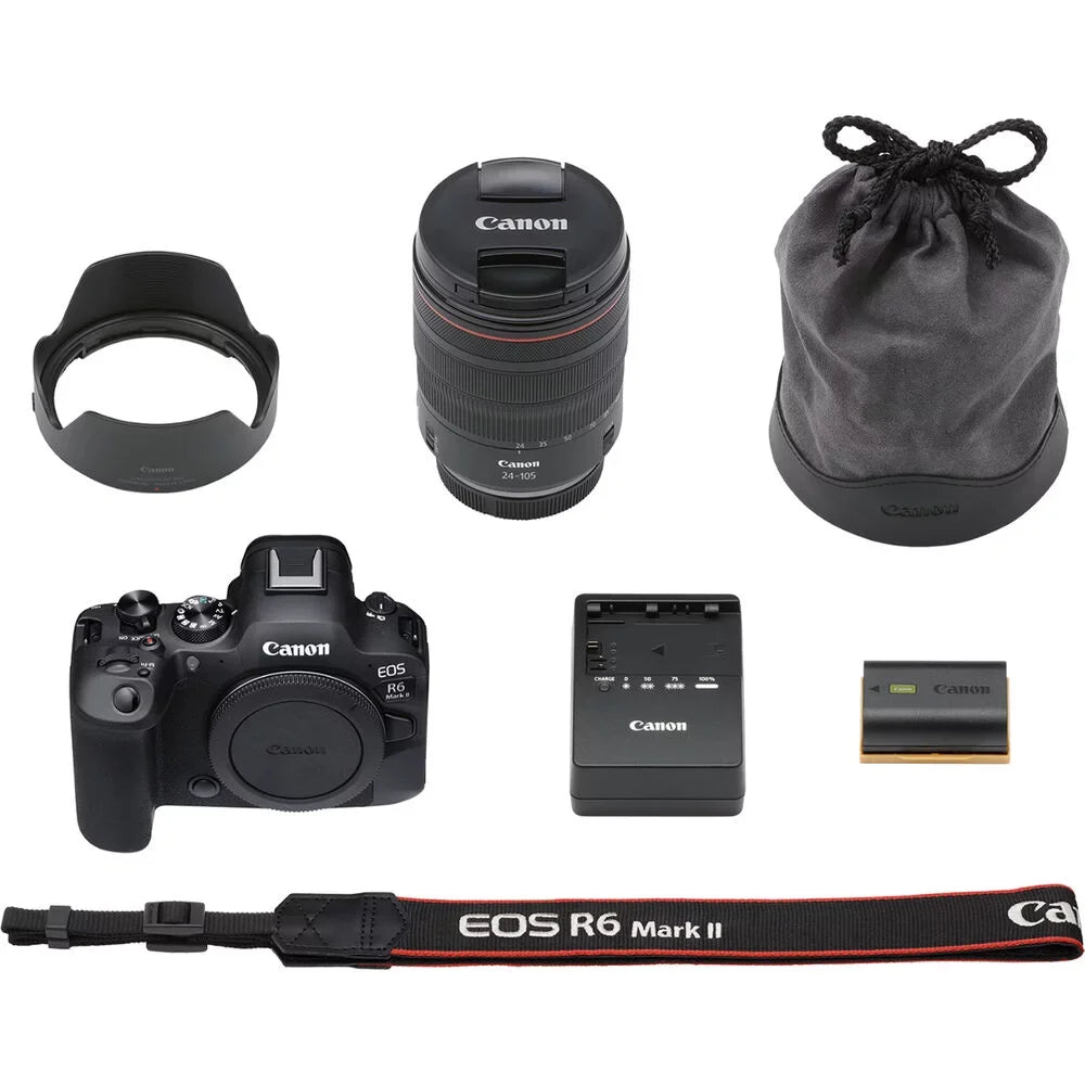 EOS R6 Mark II Mirrorless Camera with 24-105mm f/4 Lens - 5666C011