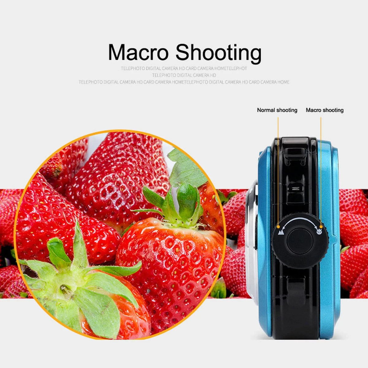 Megapixel Waterproof Dual Screen Full HD 1080P Digital Camera For Under liquid Photo And Video Recording For Selfies With LED Flash Light Teen Electronics for Girls