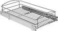 D Multi-Use Pull-Out Basket Cabinet Organizer in Silver. W x 20 in. H x 12 in. Knape & Vogt RS-MUB-11-FN 5 in