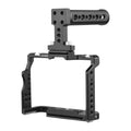 7299 Video Cage + Handle Kit Aluminum Alloy with Dual Cold Shoe Mounts Numerous 14 Inch Threads Replacement for  A7IV/ A7III/ A7II/ A7R III/ A7R II/ A7S II