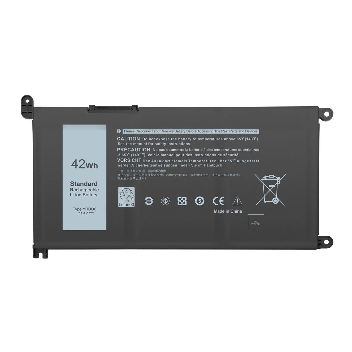 New YRDD6 Battery For  Inspiron 3582 3593 3793 5493 5585 5593 5480 5590 5594