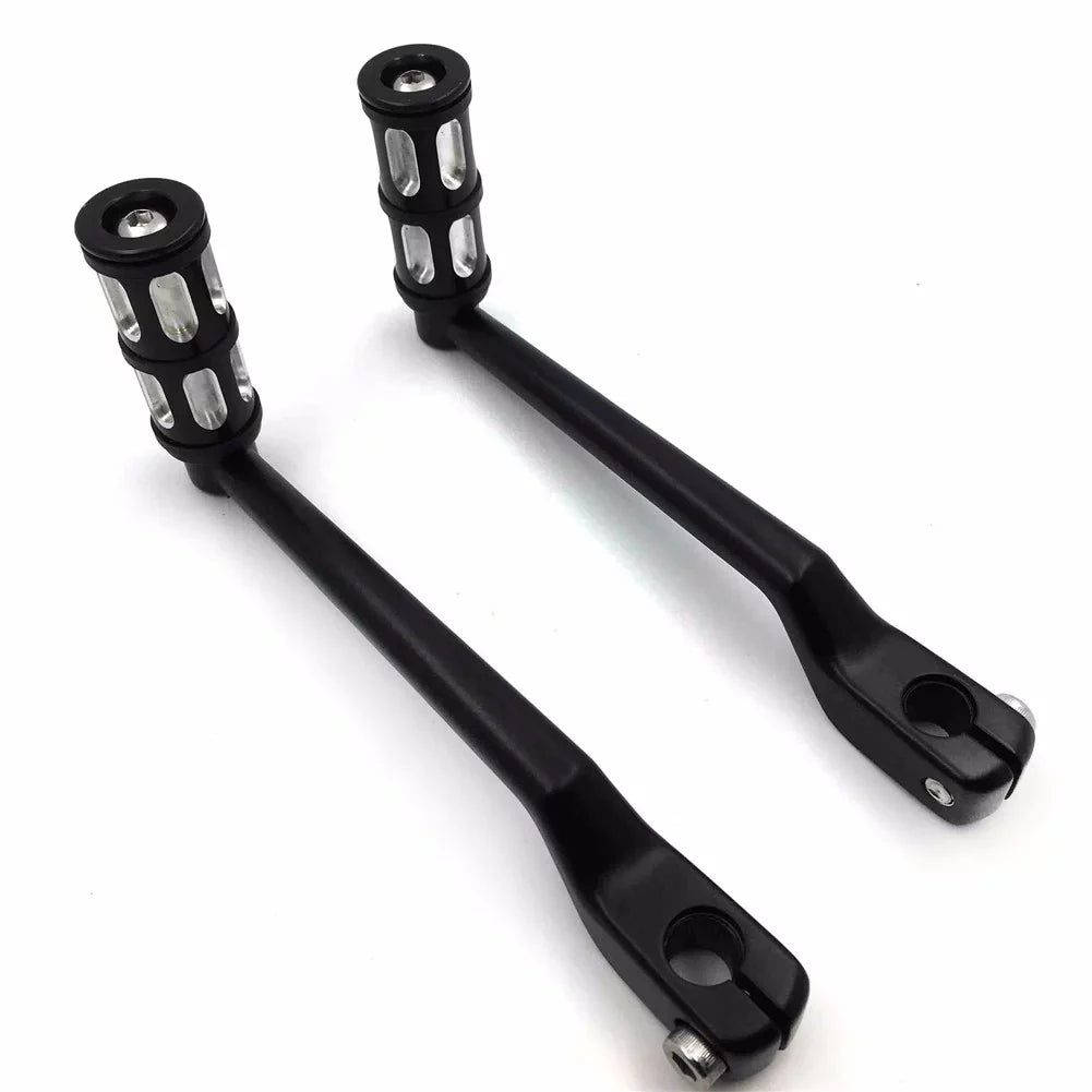 HTT- Style 011- Motorcycle Black Aluminum Heel Toe Shift Levers/Gear Shift Pedal Levers w/ Shifter Pegs For Harley Davidson Trike 2008 and later