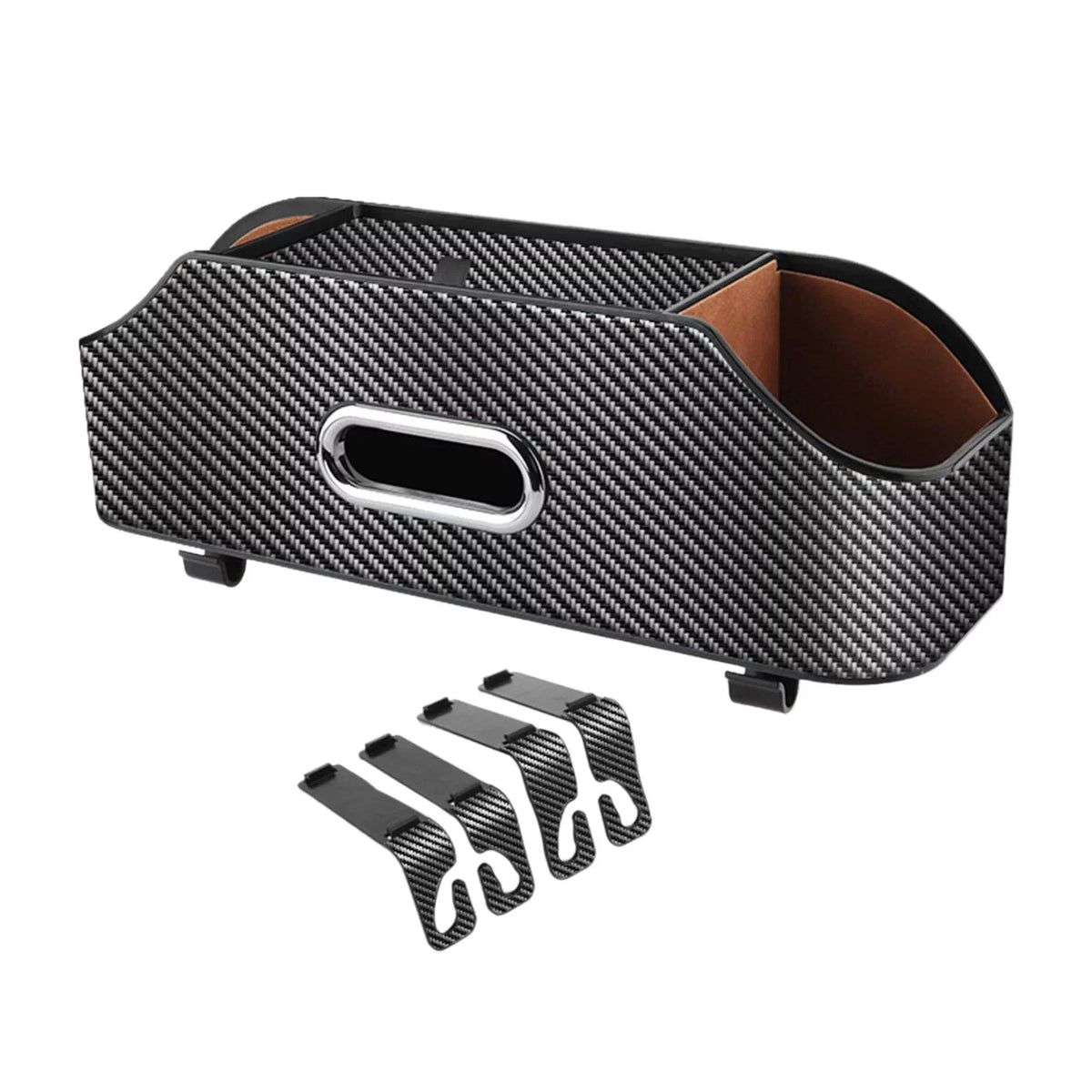 Car Seat Back Organizer Tissue Box Multifunctional Keep Tidy with Cup Holder
