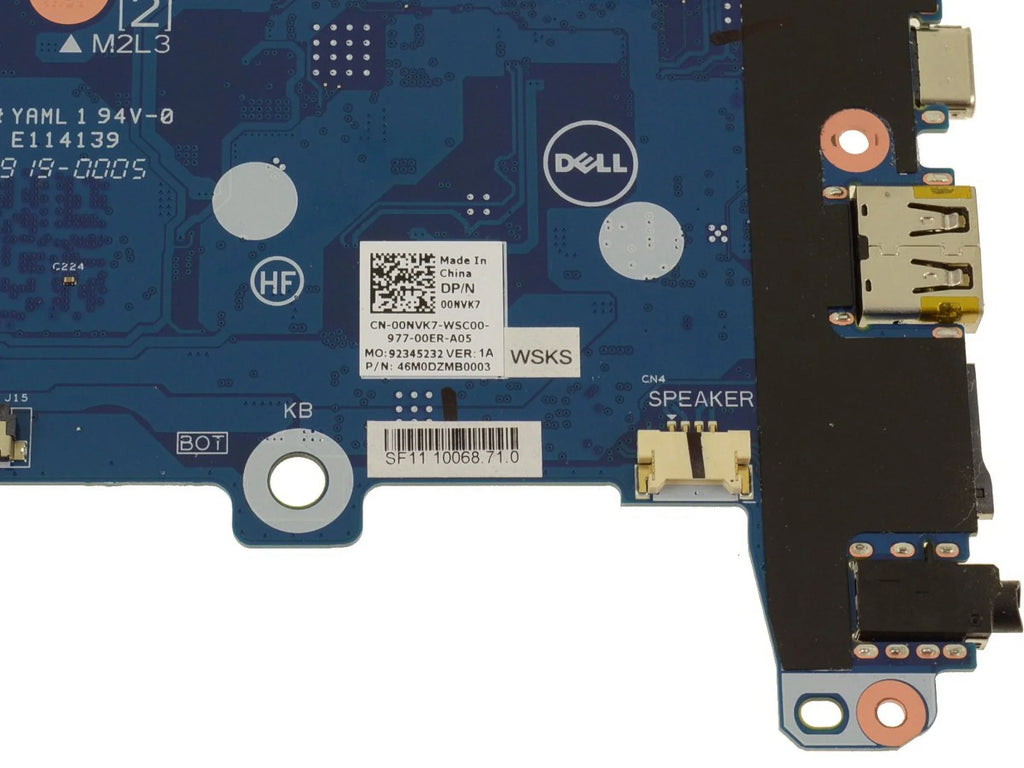 OEM Chromebook 11 5190 2-in-1 Motherboard  Celeron N3350 1.1GHz 0NVK7 - New
