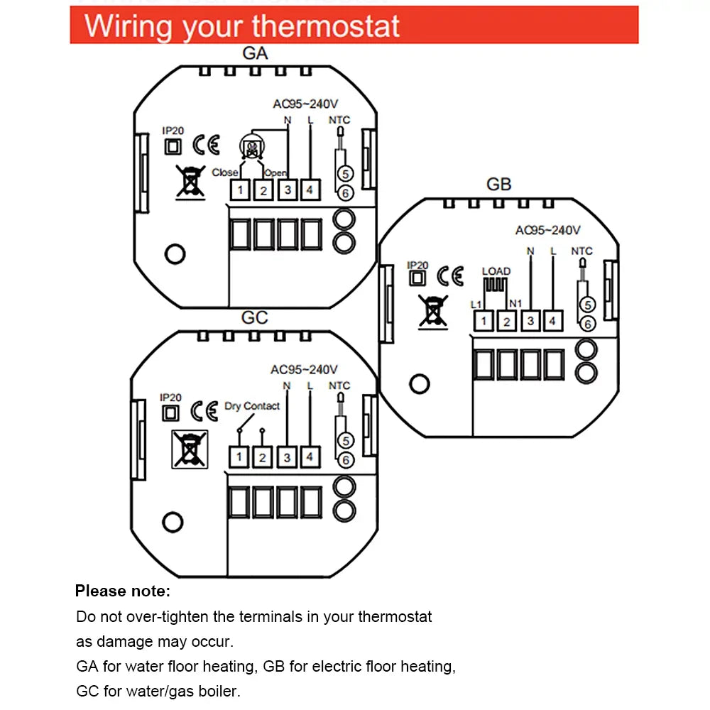 GoolRC Thermostat,5a appropriate With appropriate With / aqua / Temperature App / -- Temperature Wi-fi Smart Temperature Boiler Smart moisture