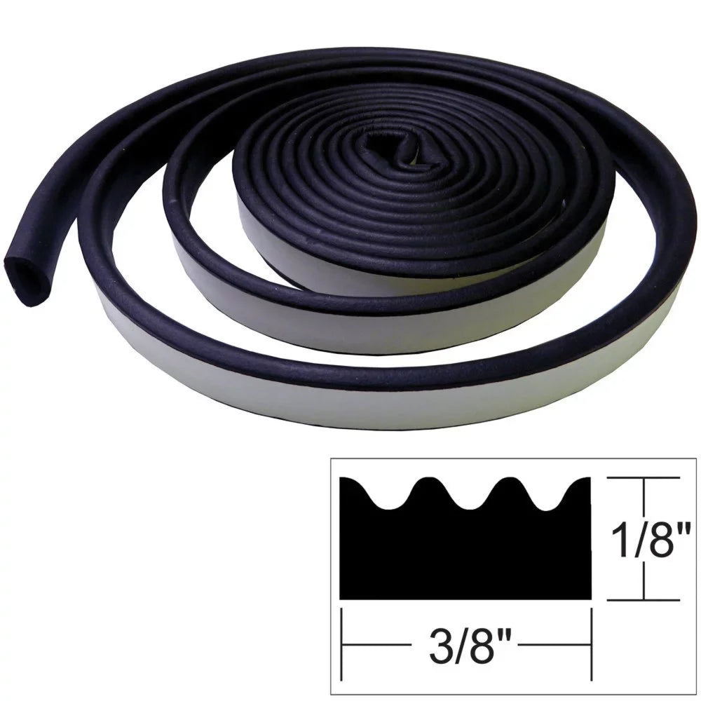 TACO Marine V30-0113B10-1 atmospheric conditions Seal Tape - 3/16" x 3/8" x 10', Black