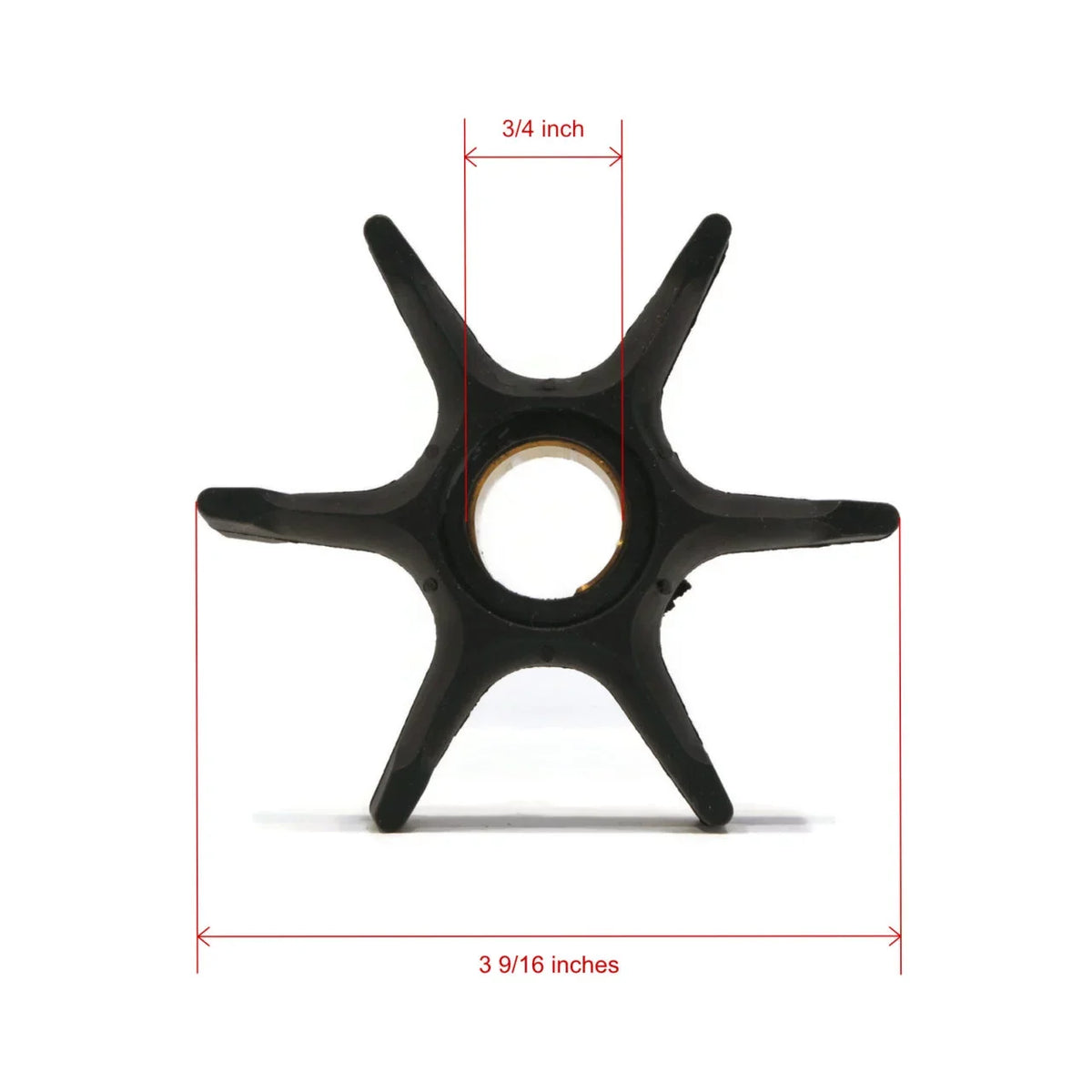 The ROP Shop | liquid Pump Impeller Kit For 1987 Evinrude 60  E60TLCUC Outboard, 15" Transom