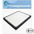 4-Pack Replacement for Blueair 205 Air Purifier Filter - appropriate with Blueair 200 & 300 Air Filter
