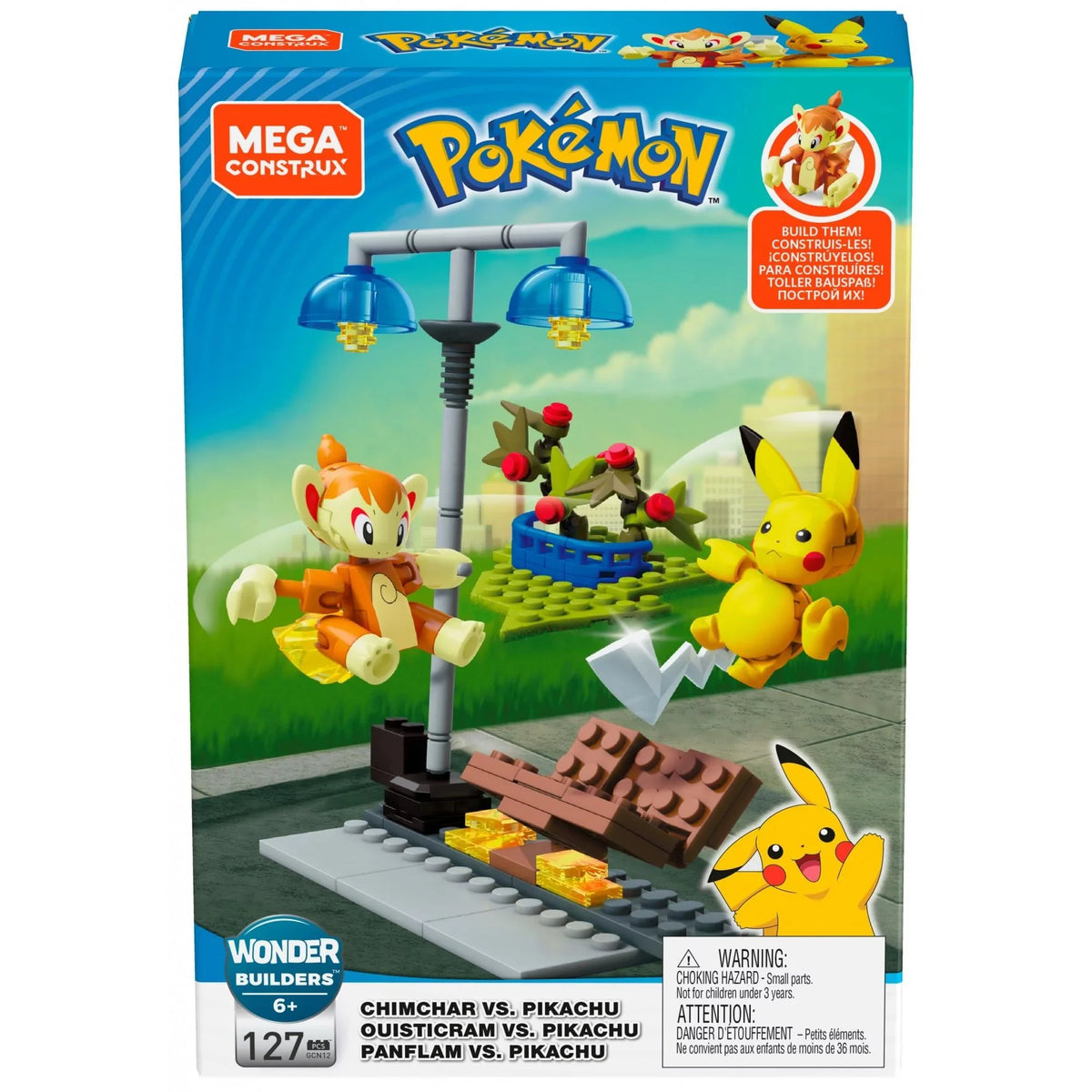 Pikachu. MEGA Pokemon Chimchar Vs