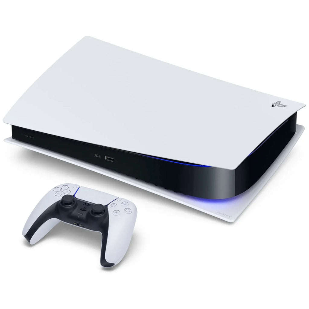 Playstation 5 Disc Version Console with Extra White Controller, White PULSE 3D Headset and Far Cry 6 Bundle with Cleaning Cloth