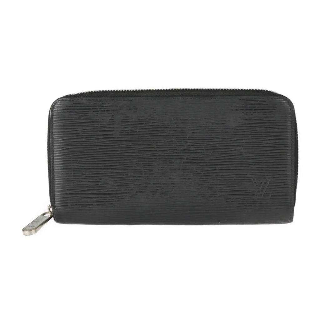 Pre-Owned LOUIS VUITTON Louis Vuitton Zippy Wallet Long M61857 Epi Leather Black Silver Hardware Round Zipper (Good)