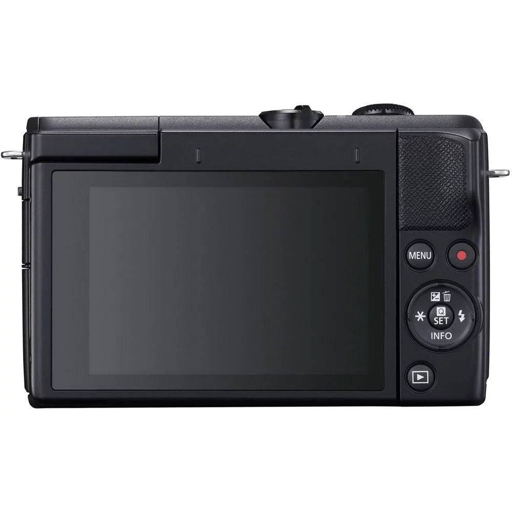 EOS M200 Mirrorless Camera (Black) +15-45mm f/3.5-6.3 IS STM Lens (Graphite) +3 PC Filter +64GB