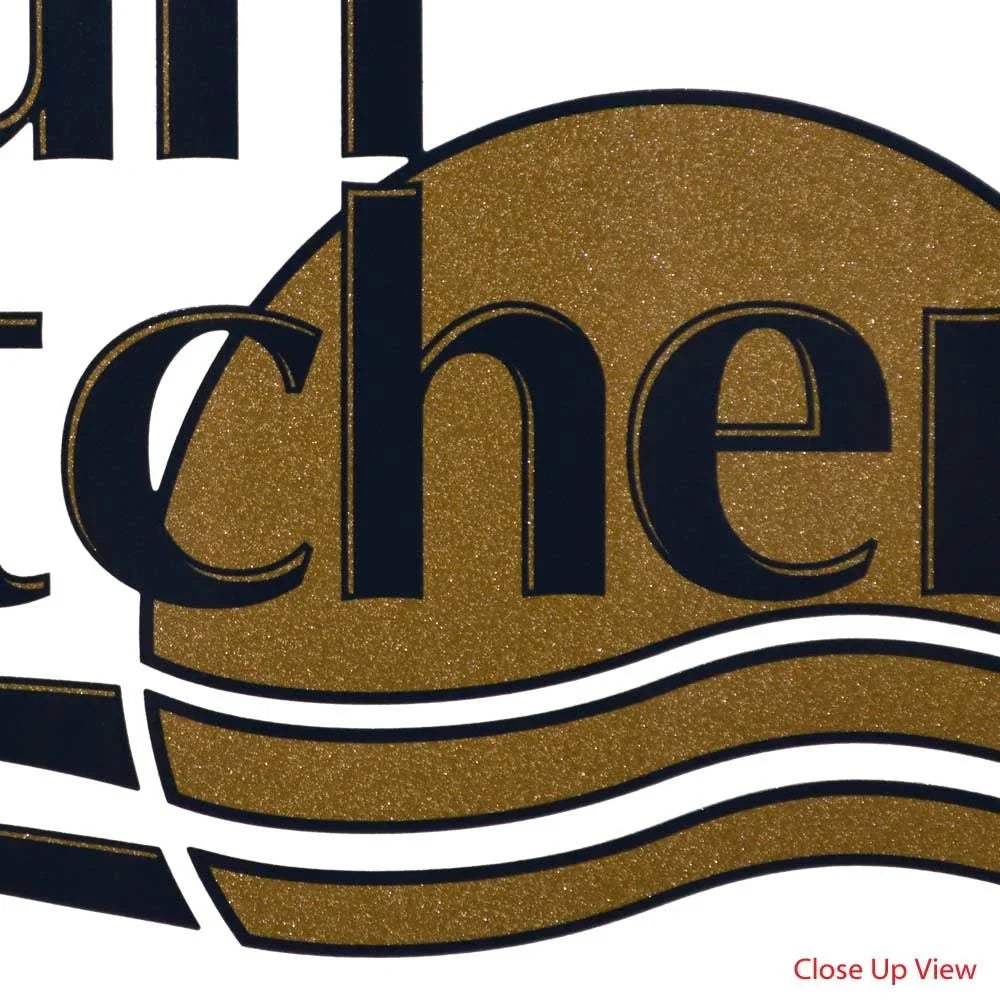 SunCatcher ship Decal 73404673 |  Navy Gold Logo Sticker