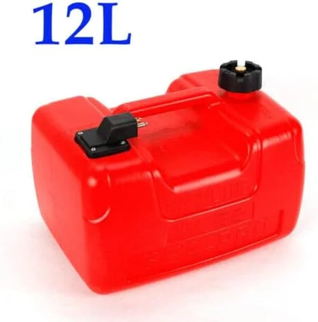 12L Plastic Oil Tank 3.2 Gallon Portable Outboard ship Marine Fuel Gas Tank（no Tubing and Connector）