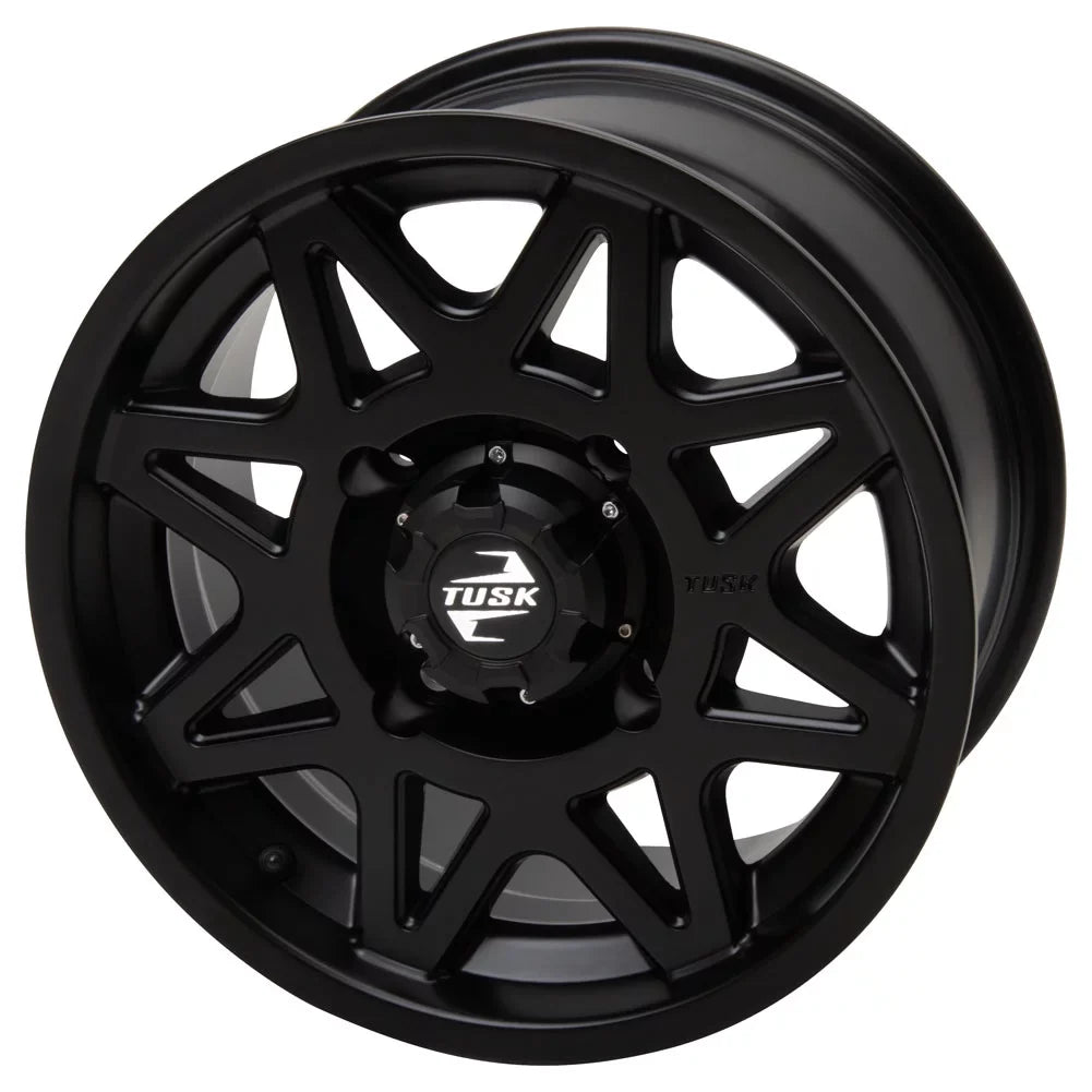 4/156 Tusk Tintic Wheel 14x7 4.0 + 3.0 Matte Black For Yamaha Wolverine RMAX 2 1000 Sport 2022