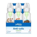 Brown's Natural Flow Anti-Colic Options+ Narrow Baby Bottles 8 oz/250 mL, with Level 1 Slow Flow Nipple, 6 Pack, 0m+ Woodland Animals Gift Set. Dr