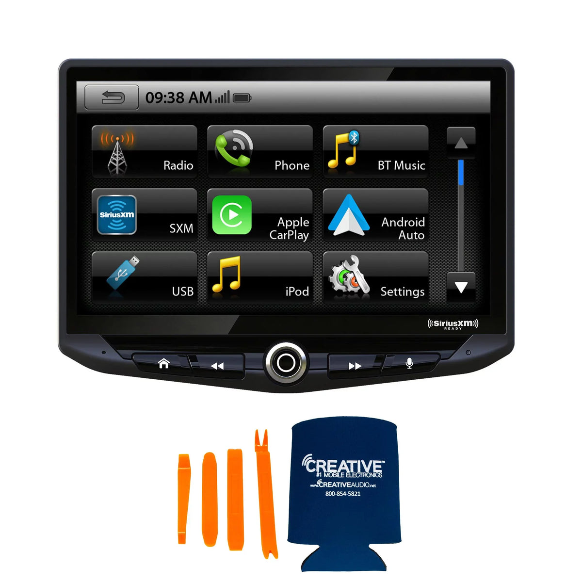 Stinger Heigh10 10" In-dash Infotainment System with SR-TAC16H Flush-Mount Dash Kit suitable with 16-21  Tacoma