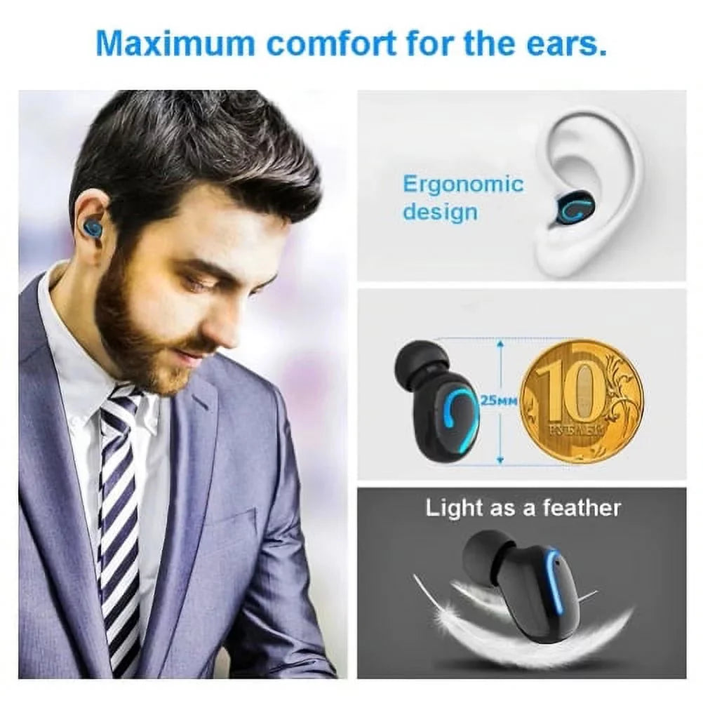 Wireless TWS Headphones for  Galaxy A71 5G - Earbuds Earphones True Wireless Stereo Headset Hands-free Mic Charging Case J8O suitable With  Galaxy A71 5G Phone