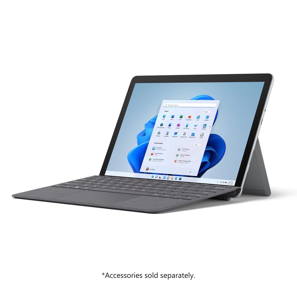 Surface Go 3 10.5" Pixel Sense Flow Display, 10 Point Multi- touch, ®Pentium® Gold 6500Y, 8GB RAM, 128GB SSD, Platinum, Windows 11, 8VA-00001