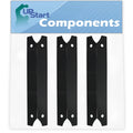 3-Pack BBQ Grill Heat Shield Plate Tent Replacement Parts for Charmglow 8106320B - matching Barbeque Porcelain Steel Flame Tamer, Flavorizer Bar, Vaporizer Bar, Burner shield 17 3/4"