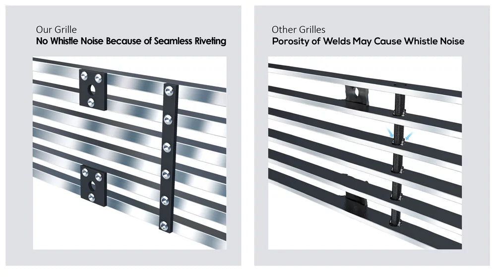 APS Premium Stainless Steel Chrome 8x6 Billet Grille appropriate with Jeep Grand Cherokee 2006-2008 Overland SRT8 Main Upper N19-S04566J