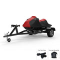 Weatherproof Jet Ski shield For YAMAHA Wave Runner FX 2006-2011 - RED / Black Color - All atmospheric conditions - Trailerable - Protects from Rain, Sun, UV Rays, And More! Includes Trailer Straps And Storage Bag