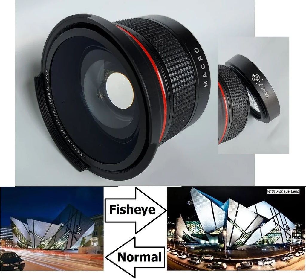 Ultra Super HD Panoramic Fisheye Lens For  HC-VX981K HC-WXF991 HCVX981