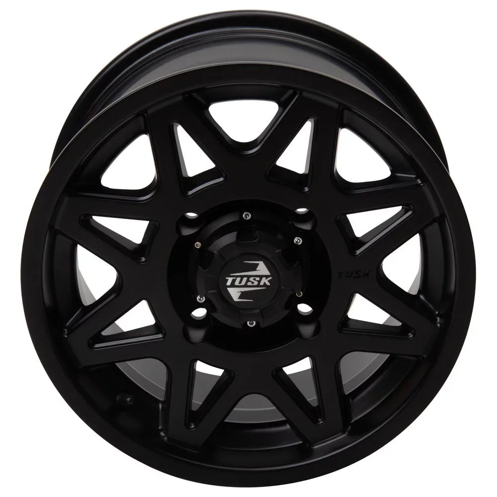 4/156 Tusk Tintic Wheel 14x7 4.0 + 3.0 Matte Black For Yamaha Wolverine RMAX 2 1000 Sport 2022