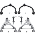 Detroit Axle - Front Upper & Lower Control Arms w/ Ball Joints + Sway Bars Replacement for  Expedition Lincoln Navigator - 6pc Set Fits select: 2005-2006  EXPEDITION EDDIE BAUER