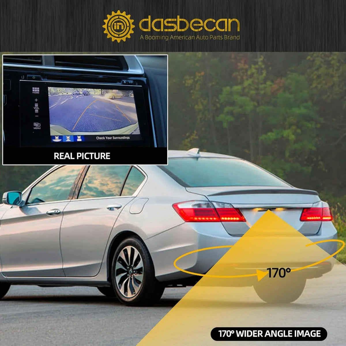 Rear View Backup Camera appropriate with 2014-2017 Honda Accord Sedan Parking ist Reversing Camera