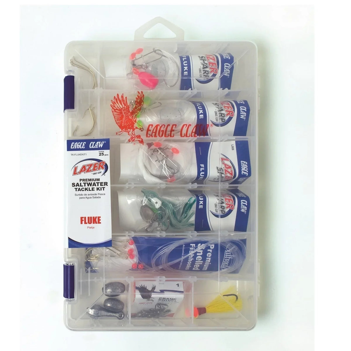 Eagle Claw 12-Fluke Saltwater Tackle Kit