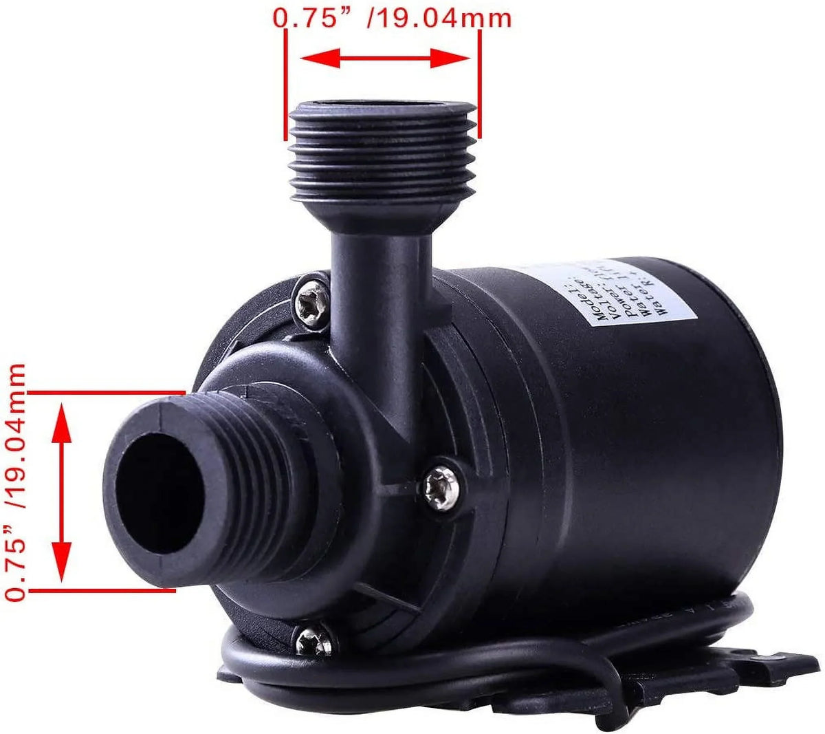 DC 12V Brushless aqua Pump 1/2'' Male Thread Centrifugal Submersible Pump 800L/H 210GPH 4M/13ft for Fountain Solar Panel Pond Aquarium liquid Circulation System