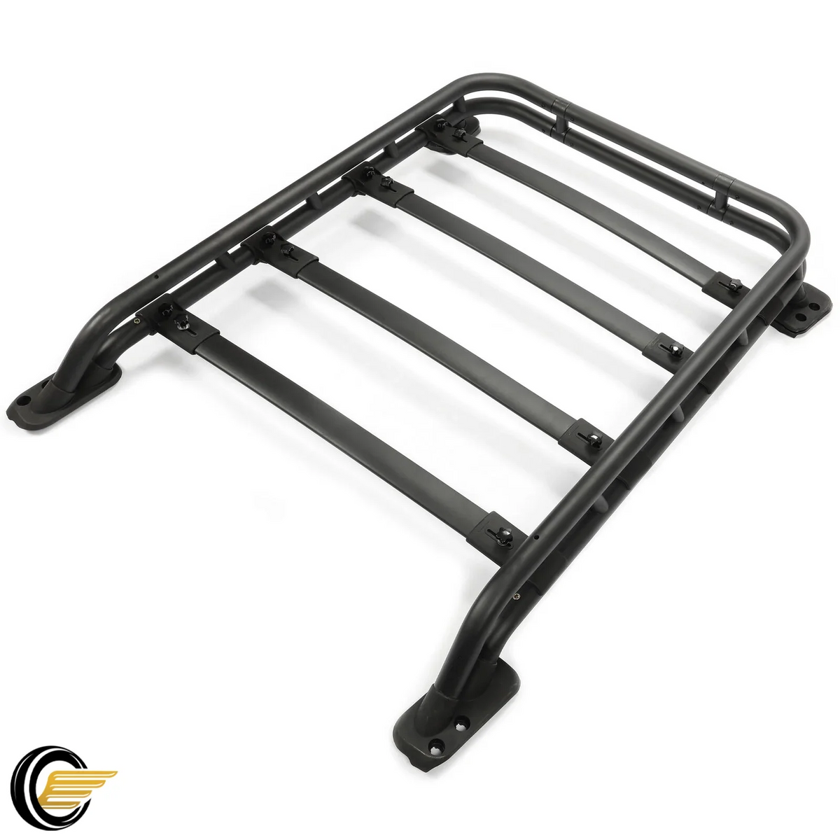 Roof Rack Basket appropriate with 2010-2023  4Runner Rooftop Luggage Cargo Carrier Extra Bar Black Powder Coated Aluminum